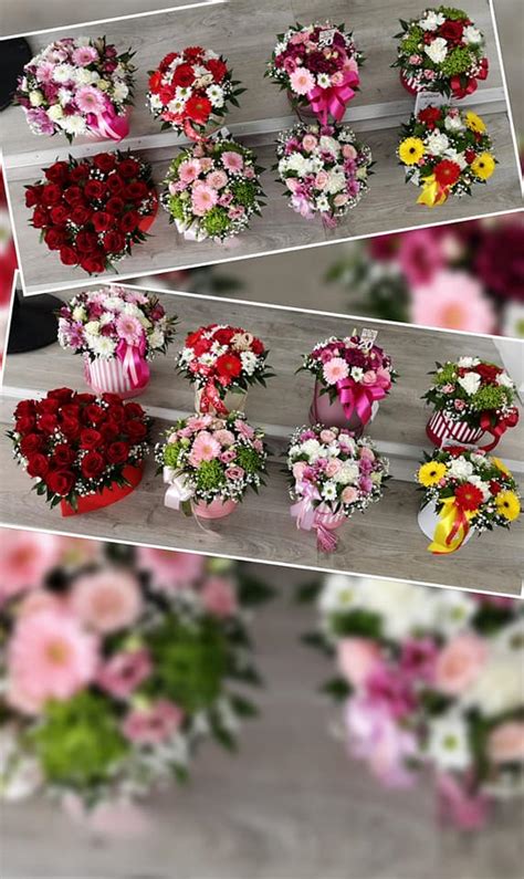 Ukážka prírodných kytíc a flower boxov