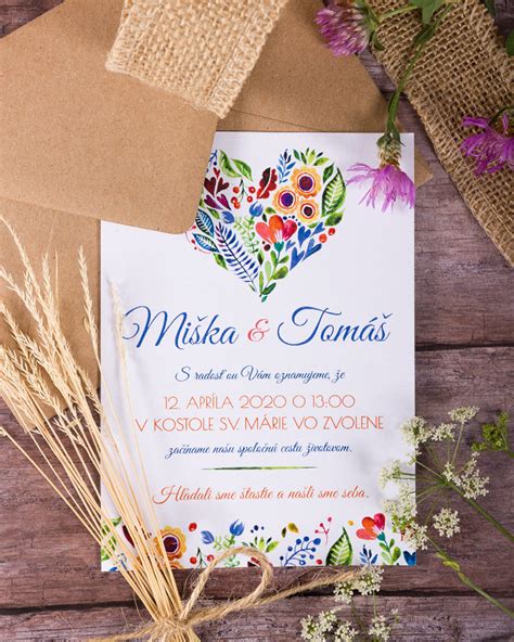 Ukážka svadobného oznámenia s citátom