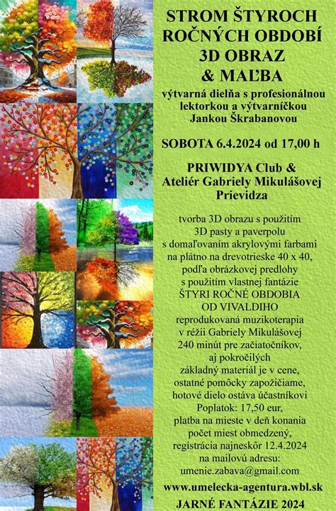 Ukážka sezónnych kytíc z rôznych ročných období