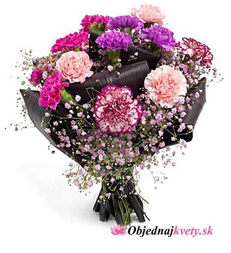 Kytica karafiátov rôznych farieb