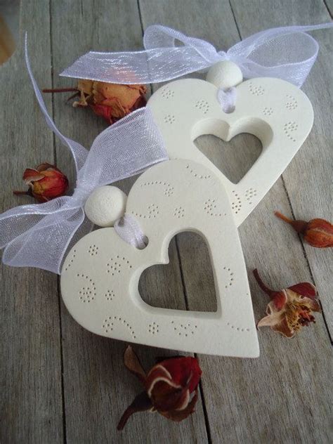 Svadobné srdiečko z organzy