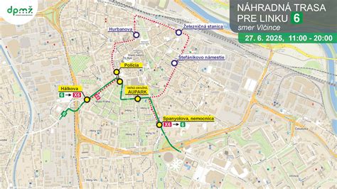 Mapa kvetinárstiev v Ružomberku
