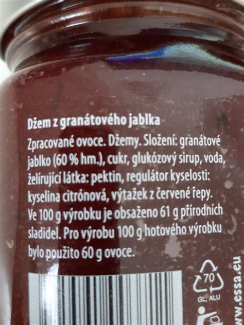 Nutričné hodnoty granátového jablka