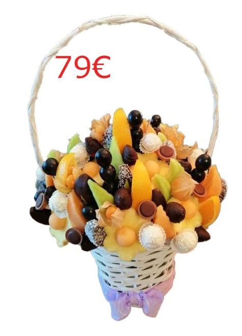 Detaily čokoládovej kytice s ovocím