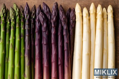 farebné odrody špargle