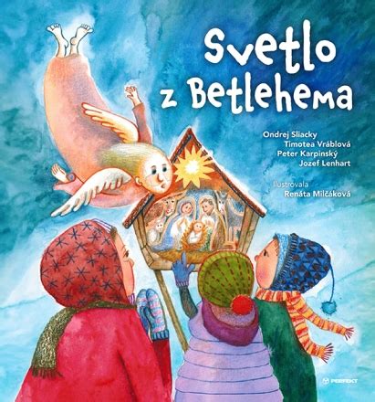 Ilustrácia živého betlehema z knihy Svetlo z Betlehema