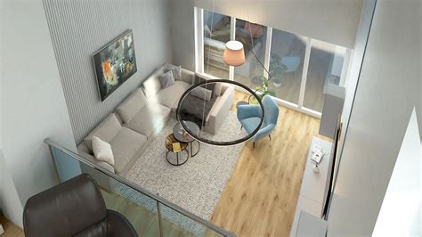 Vizualizácia interiéru moderných kancelárií