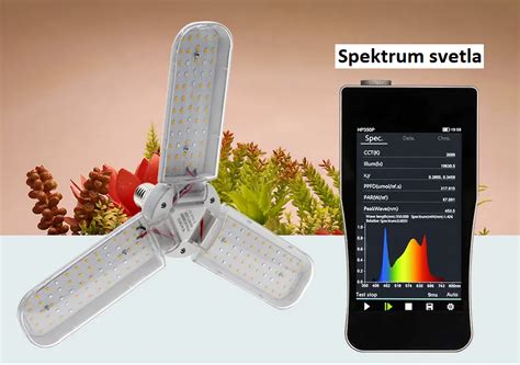 Spektrum umelého osvetlenia pre rastliny