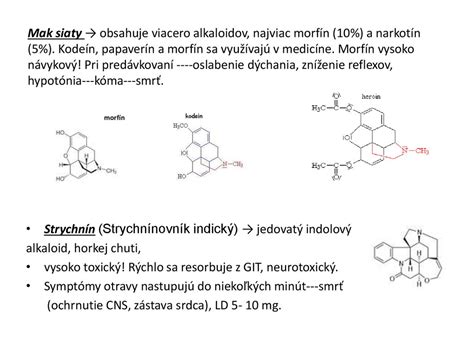 schéma alkaloidov v rastline