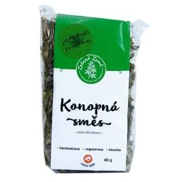 Konopný kvet a listy konope