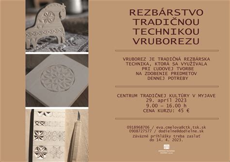 ukážka tradičného ľudového rezbárstva s kvetinovými motívmi