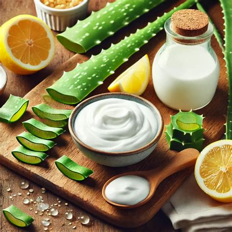 Maska z Aloe Vera, jogurtu a citrónovej šťavy proti lupinám