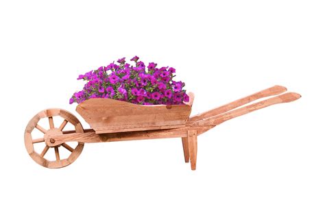 Záhradný fúrik prerobený na kvetináč