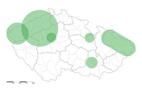 Mapa doručovacích oblastí