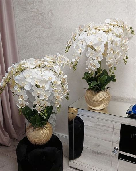 LED dekorácia orchidey v sklenenom valci