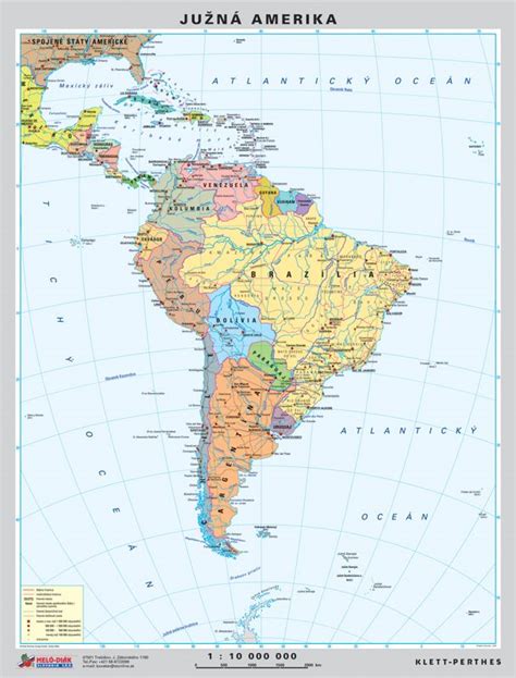 Mapa prírodných pásiem Južnej Ameriky
