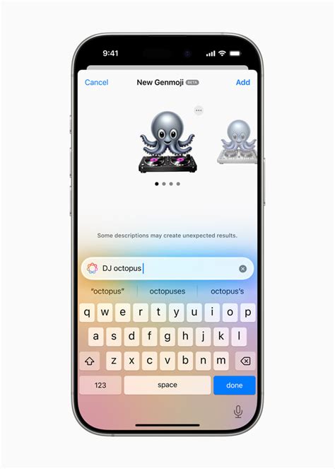 Ikona Image Playground a Genmoji