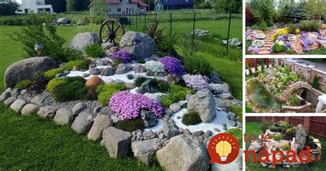 Záhradná skalka s púštnou ružou kameňom