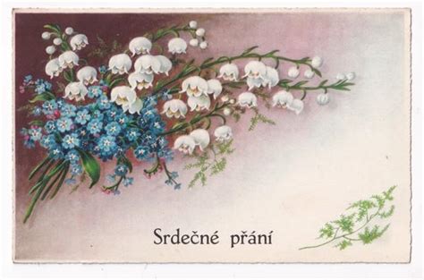 Detailný pohľad na kvety konvalinky v rôznych farbách