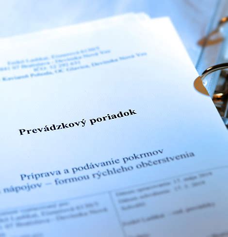 Prevádzkový poriadok pre kvetinárstvo