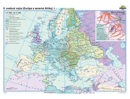 Mapa rozšírenia jarabiny oskorušovej v Európe