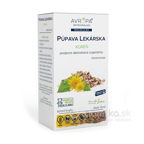 Bylinné kvapky z púpavy