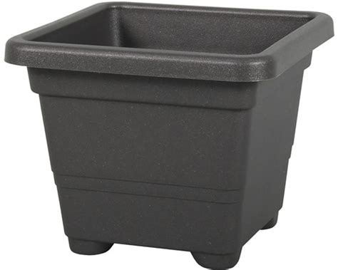 Antracitový kvetináč Quadrato