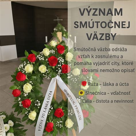 ukážka smútočnej väzby a stuhy