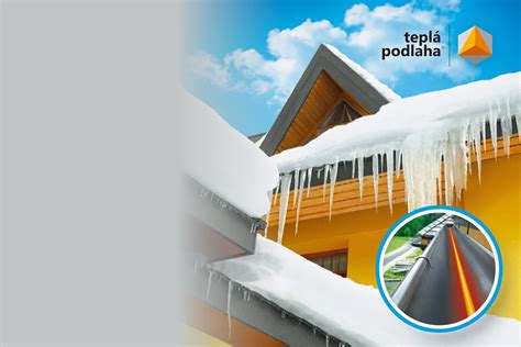 Príčina poškodenia odkvapov - ľad a sneh