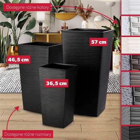 infografika porovnávajúca ceny bielych hranatých kvetináčov