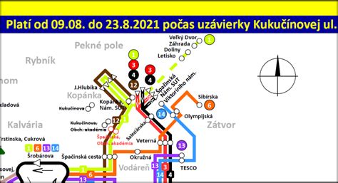 Mapa zastávok MHD v okolí cintorína Vrakuňa
