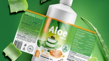 Graf s účinkami aloe vera na trávenie