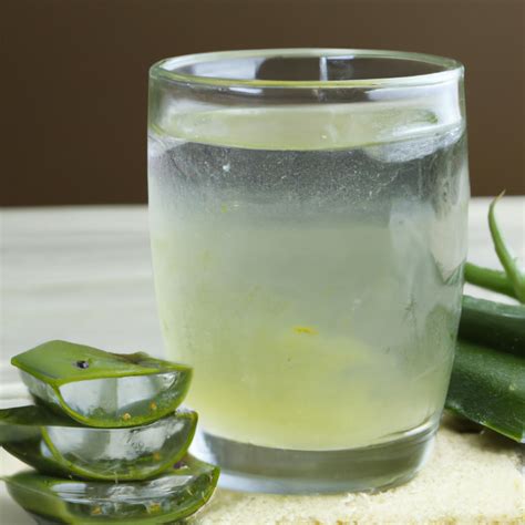Ilustrácia prípravy aloe vera nápoja
