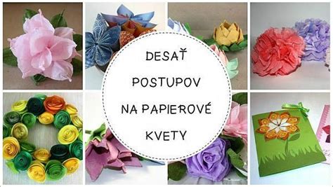 Papierové kvety ako dekorácia