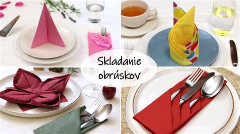 Obrázok hotového lotosového kvetu z obrúskov na slávnostnom stole