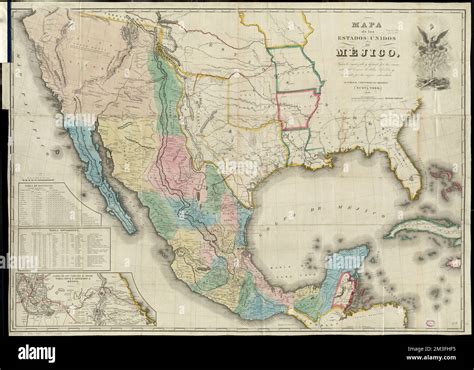 Historická mapa Mexika s vyznačením regiónu objavu vianočnej ruže