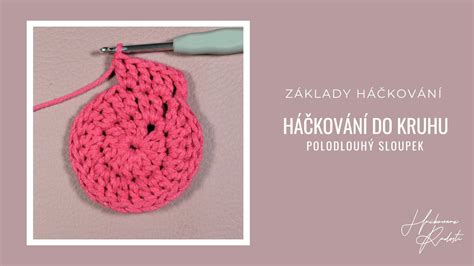 Schéma začiatku háčkovania kvetu do kruhu