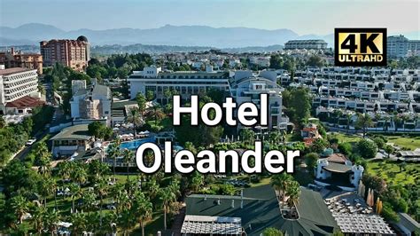 letecký pohľad na hotel Oleander a pláž v Side