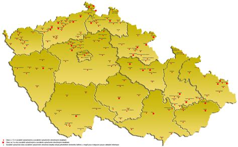 Mapa Liptovského regiónu s vyznačenými lokalitami