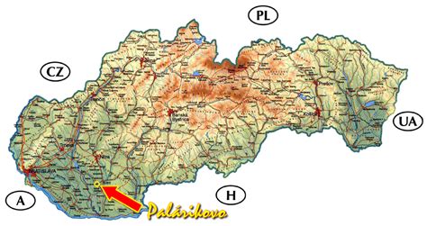 Mapa pútnickej Cesty svätej Alžbety