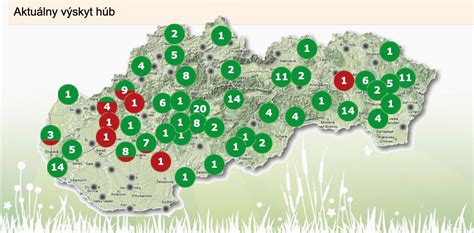Mapa: Lokality pestovania technického konope na Slovensku