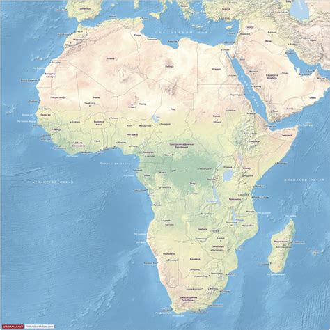 Mapa rozšírenia kaly v Afrike