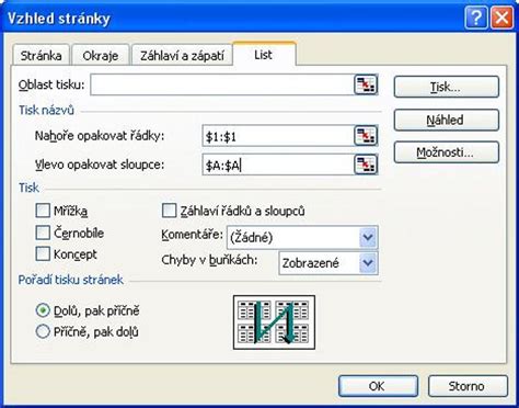 Možnosti zobrazenia stehov pri tlači predlohy