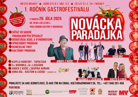 Plagát festivalu Novácka paradajka