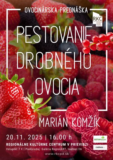 Tabuľka s prehľadom pestovania drobného ovocia
