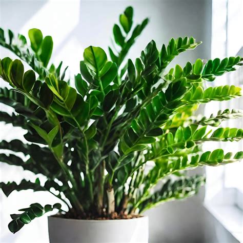Zamiokulkas zamiifolia - detaily listov a stonky