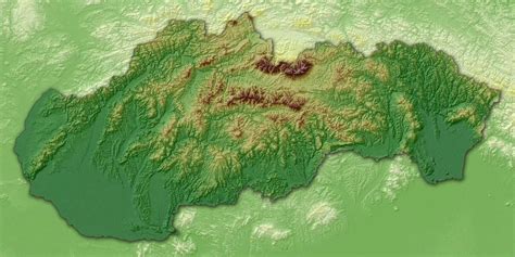 Mapa Slovenska s oblasťami vhodnými na pestovanie sliviek