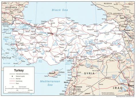 Mapa Turecka s vyznačenou obcou Halfeti