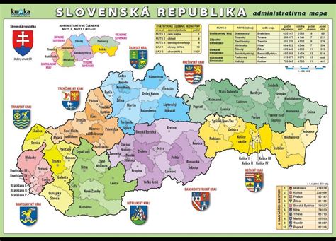 Mapa Slovenska s vyznačením miest spojených so životom Jána Smreka