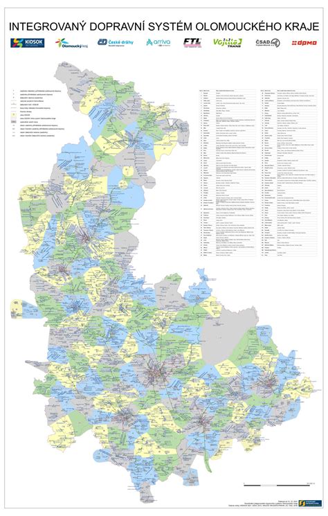 Mapa doručovacích zón v Košiciach a okolí